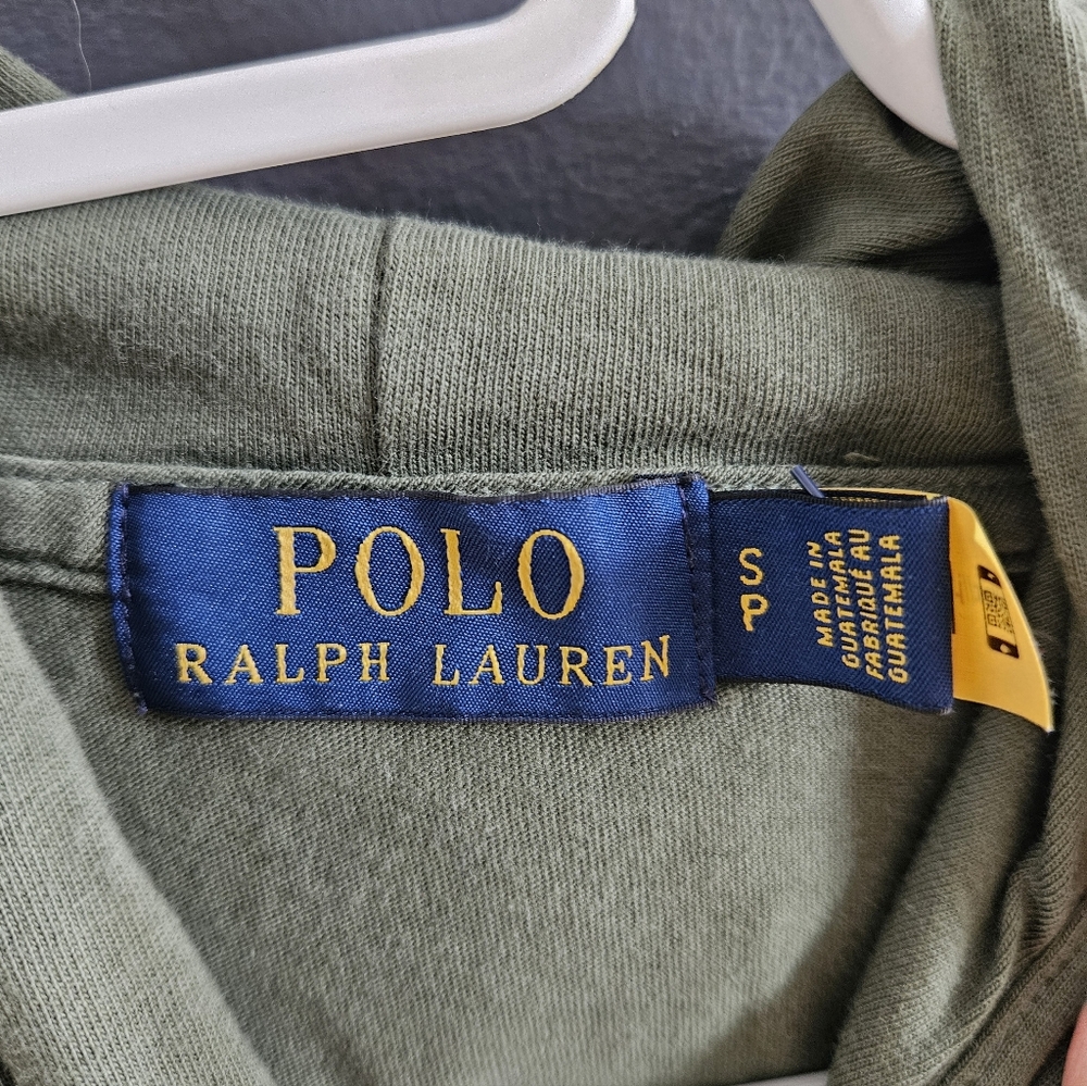 Polo by Ralph Lauren Olive Multicolor Logo Hoodie | Size S - Picture 2 of 4